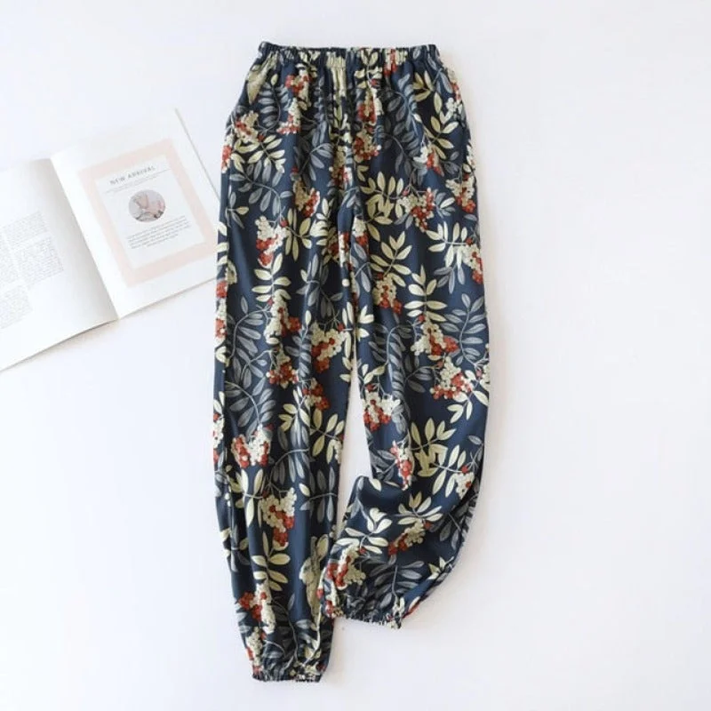 Leaves And Flowers Trouser