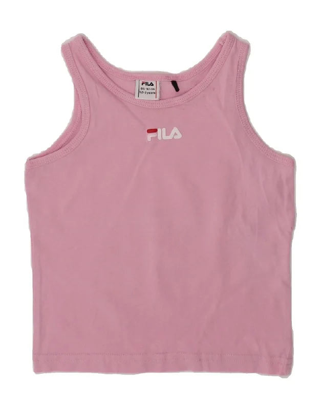 men's down-filled winter jacketFILA Baby Girls Graphic Vest Top 18-24 Months Pink Cotton