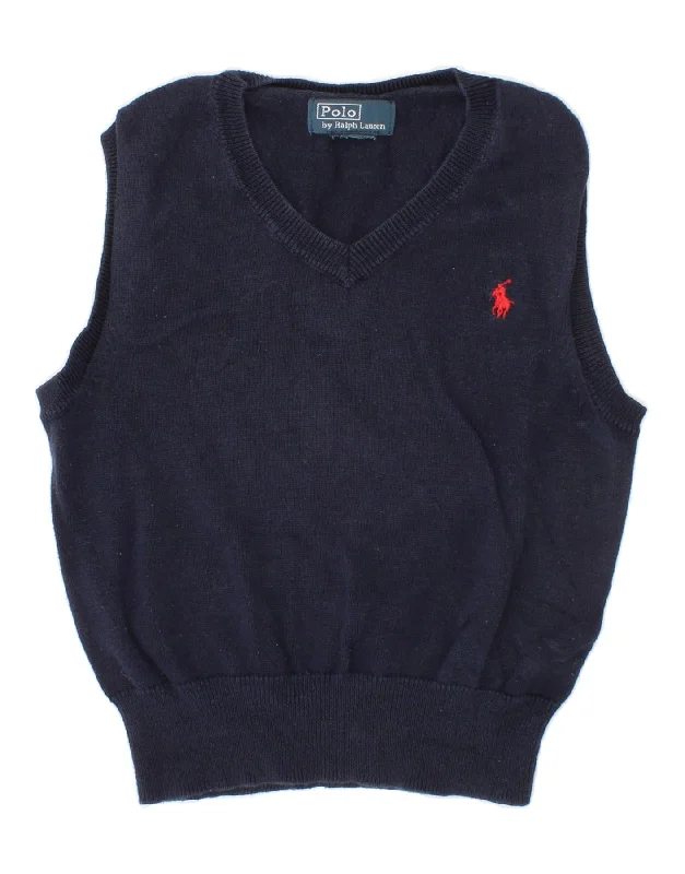 men's casual blazer with pocketsPOLO RALPH LAUREN Boys Vest Tank Top 2-3 Years Navy Blue