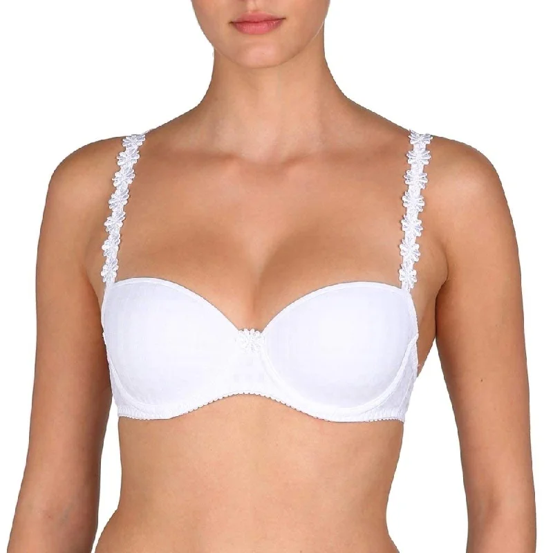 seamless high-cut pantiesMarie Jo Avero 0100419 Women's White Padded Underwired Balcony Bra 30E