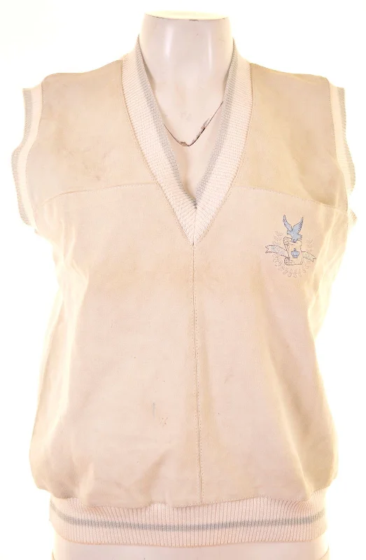 men's tailored blazer with ventCIUNGA Girls Vest Tank Top 13-14 Years Off White Cotton Laether