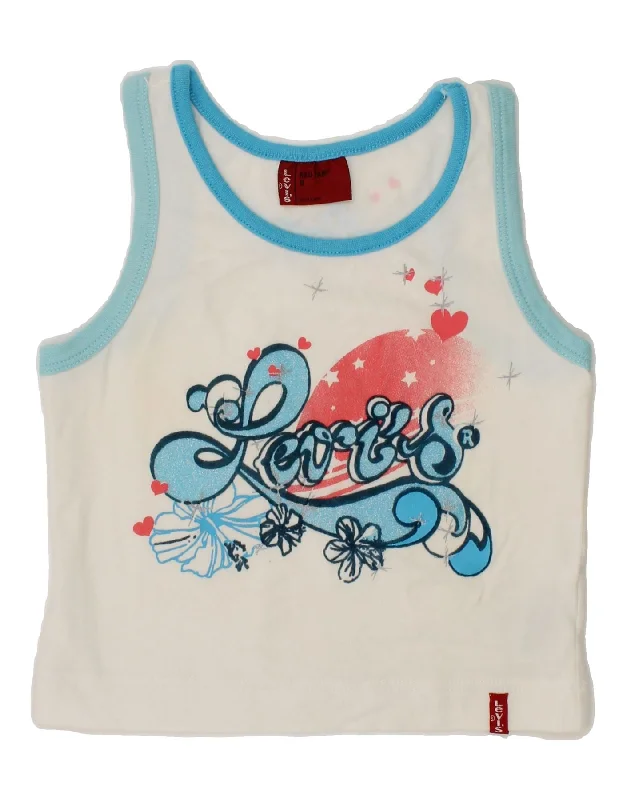 men's insulated winter coatLEVI'S Girls Crop Graphic Vest Top 7-8 Years White Floral Cotton