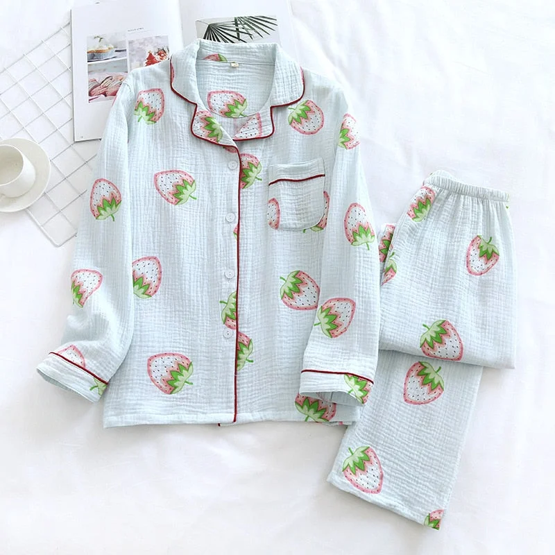 women's short sleeve pajama setsThe Floral Fruity Light Original Pajamas