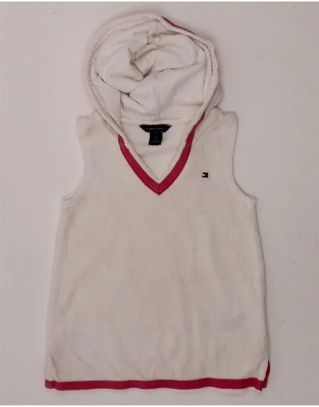 men's bomber jacket with patchesTOMMY HILFIGER Baby Girls Hooded Vest Tank Top 18-24 Months White Cotton