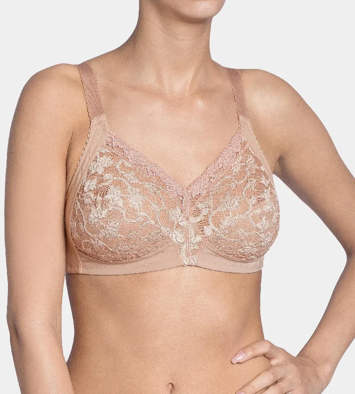 plus-size wireless mastectomy brasTriumph Delicate Doreen N Non Wired Bra 10135874 - Smooth Skin