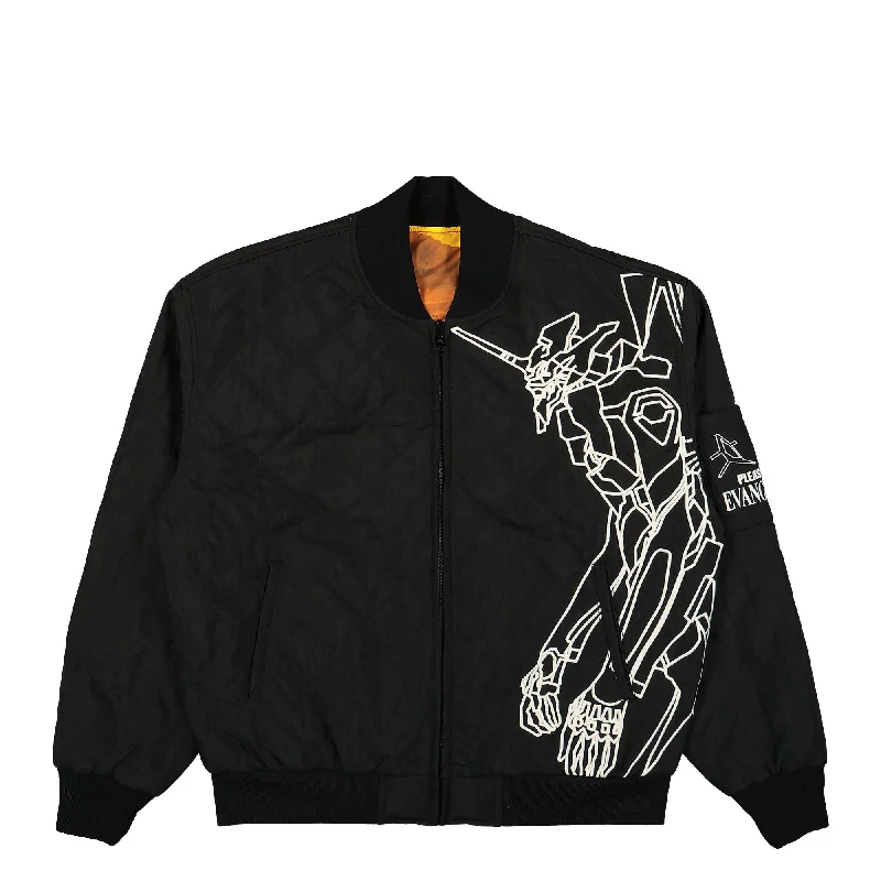 men's bomber jacket with fur collarHumanoid Reversible Bomber