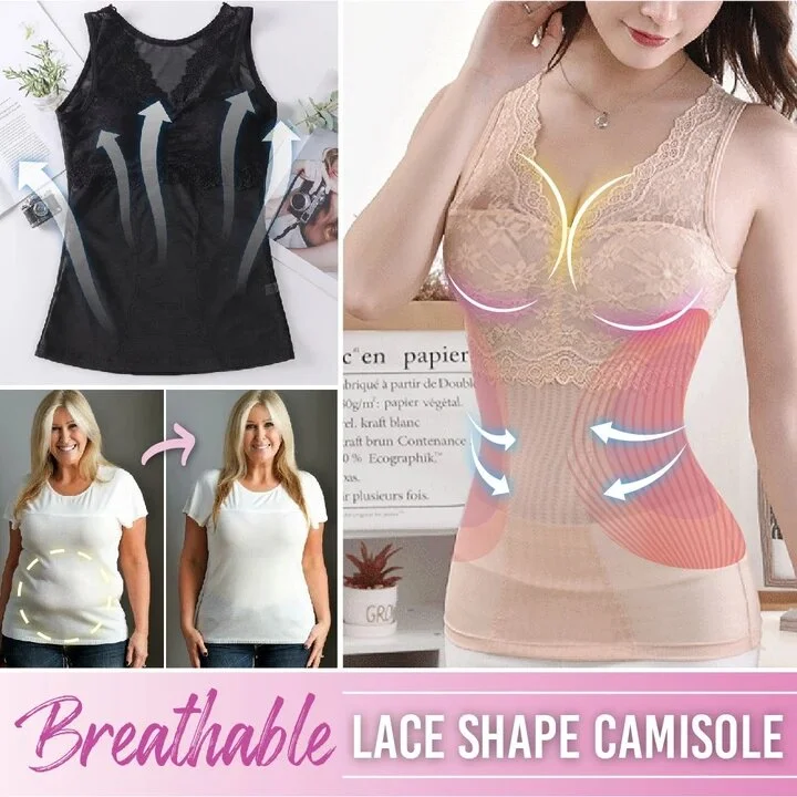 lace-embellished bralettesBreathable Lace Shape Camisole