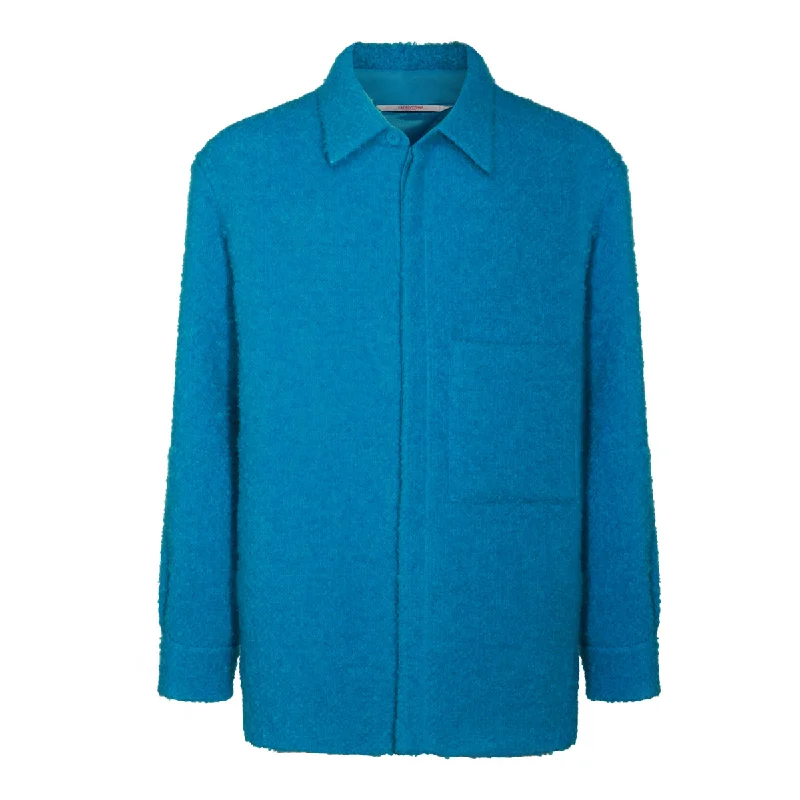 men's padded hooded coatValentino Coats Blue