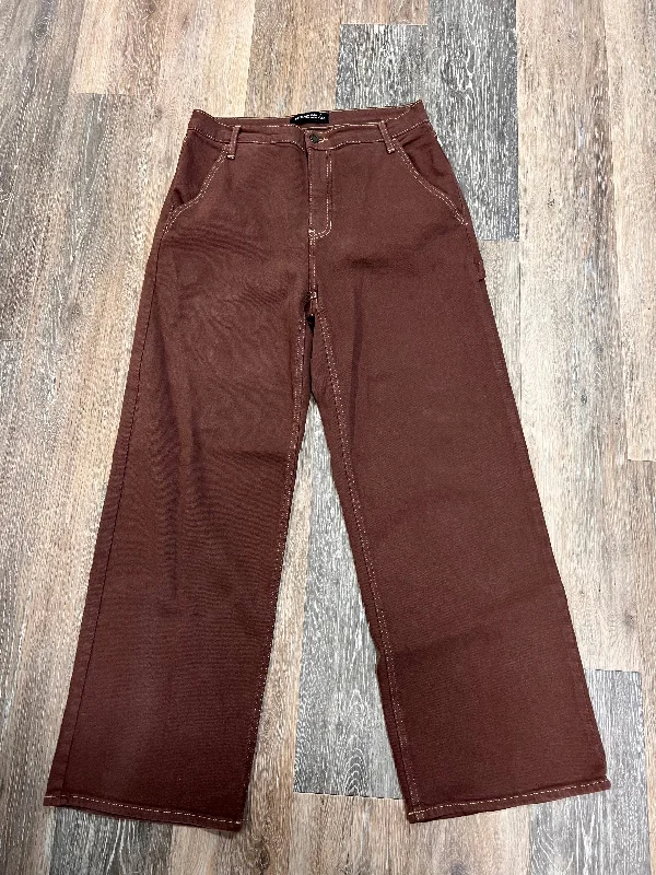 Women's JeggingsJeans Boot Cut By Just Black In Brown Denim, Size: 10/30