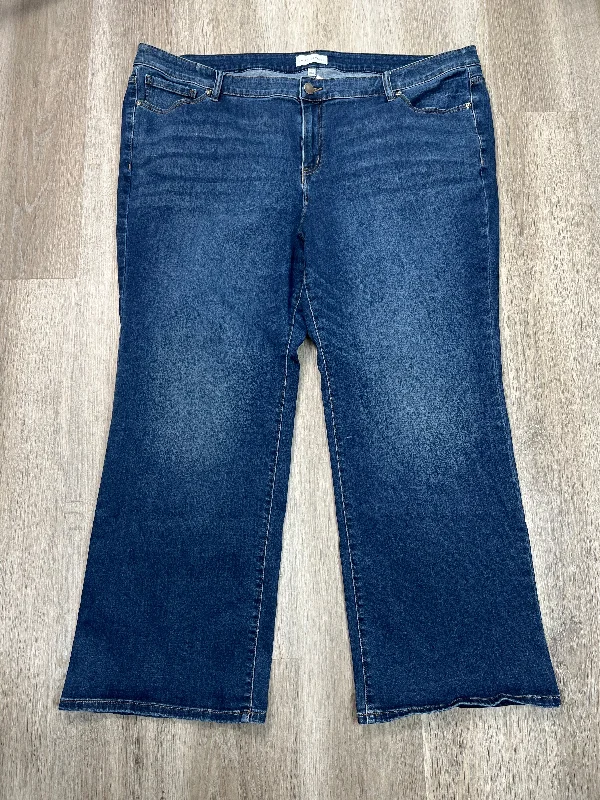 Women's Jodhpurs with Long LengthJeans Boot Cut By Lane Bryant In Blue Denim, Size: 28