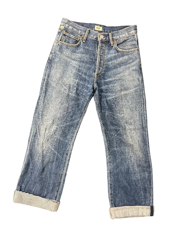 Women's Jodhpurs with V-Shaped HemJeans Cropped By Citizens Of Humanity In Blue Denim, Size: 2