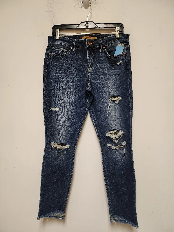 Women's Jodhpurs with Peter Pan CollarJeans Straight By Joes Jeans In Blue Denim, Size: 6