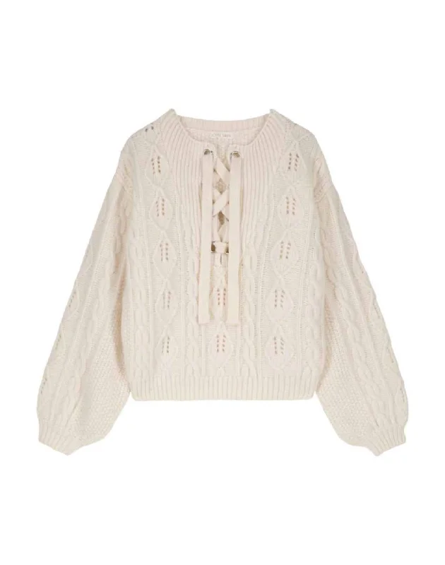 Women's Button-Up CardigansWomen's Cozy Beja Sweater In Cream