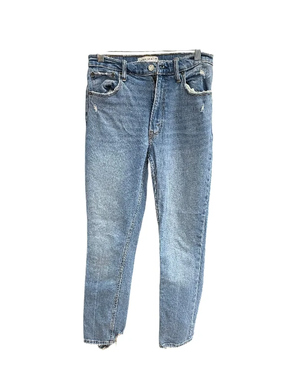 Women's Jodhpurs with Capri LengthJeans Skinny By Abercrombie And Fitch In Blue Denim, Size: 2