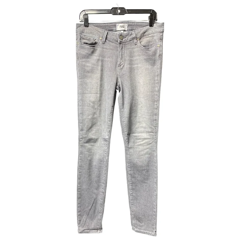 Women's Jodhpurs with Notched CollarJeans Skinny By Paige In Grey, Size: 10