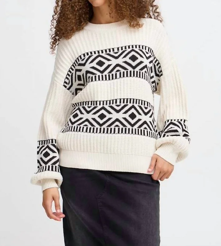 Women's Albanian Wool SweatersIhbarisa Sweater In Birch