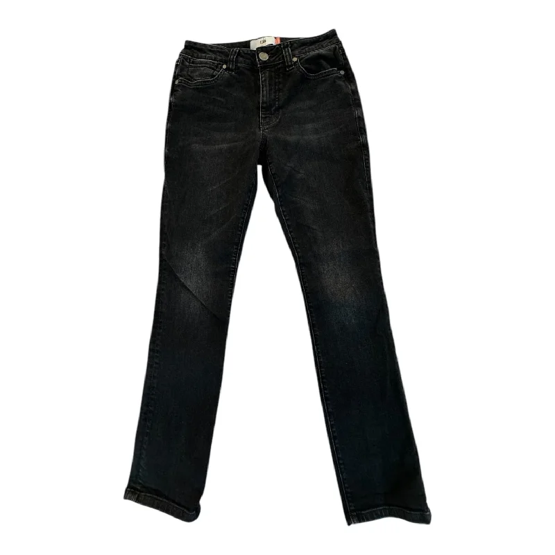 Women's Jodhpurs with Short LengthJeans Straight By Cabi In Black Denim, Size: 2