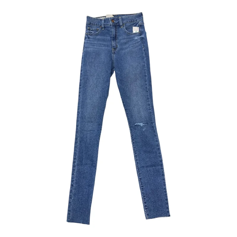 Women's Jodhpurs with V-Shaped CollarJeans Skinny By Gap In Blue, Size: 4l