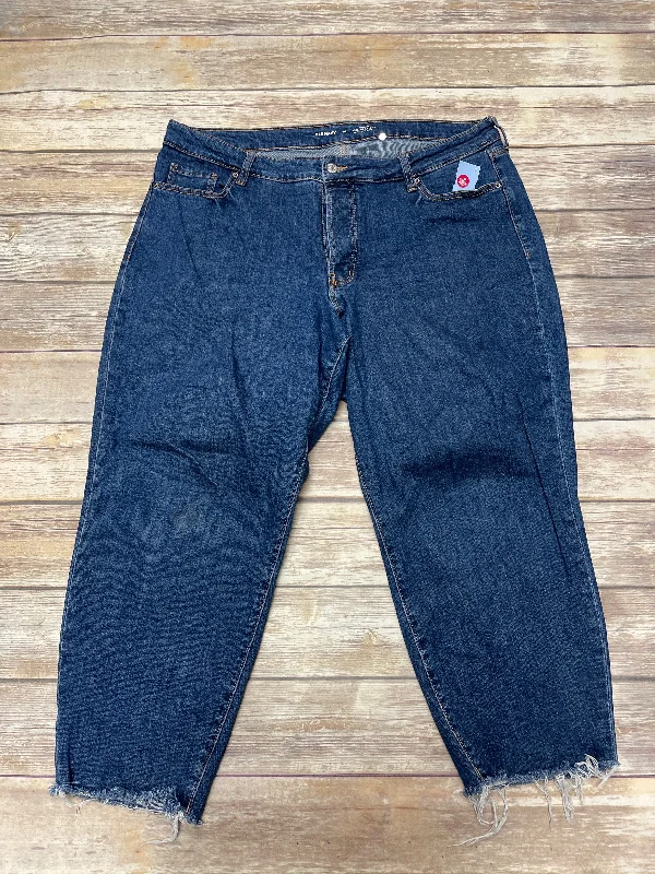 Women's Capri PantsJeans Straight By Old Navy In Blue Denim, Size: 20