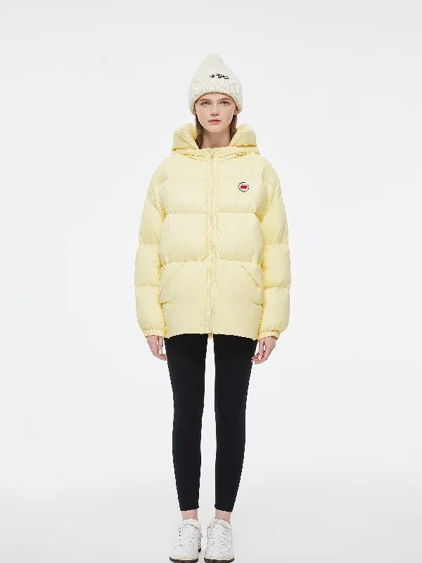 Women's Coats with Fur Trimmed HoodLemon Lover' Puffer Coat