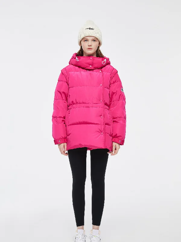 Women's Bomber CoatsFuchsia 'Dolly' Puffer Coat