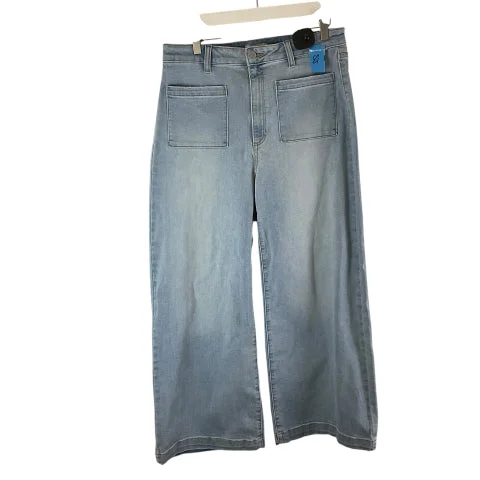 Women's Jodhpurs with Boat CollarJeans Flared By Sneak Peek In Blue Denim, Size: 30