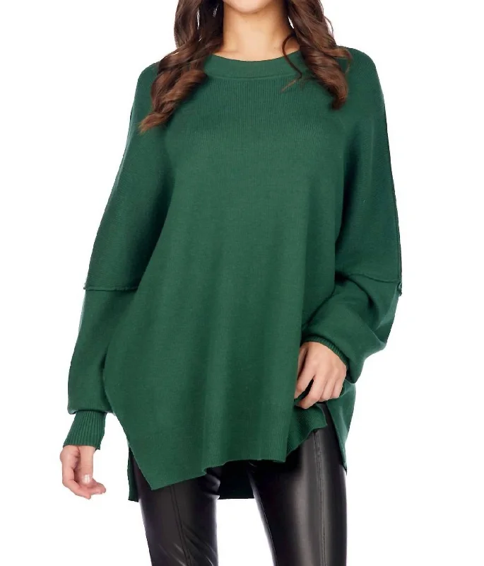 Women's Greek Wool SweatersAstrid Ribbed Sweater In Green