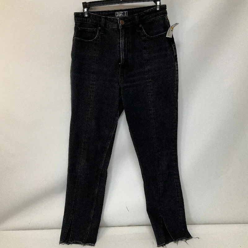 Women's Jodhpurs with Belt LoopsJeans Skinny By Abercrombie And Fitch In Black Denim, Size: 4