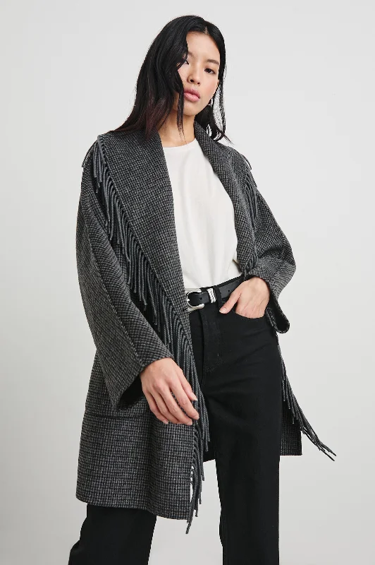 Women's Duffle CoatsHUGO COAT - CHARCOAL CHECK