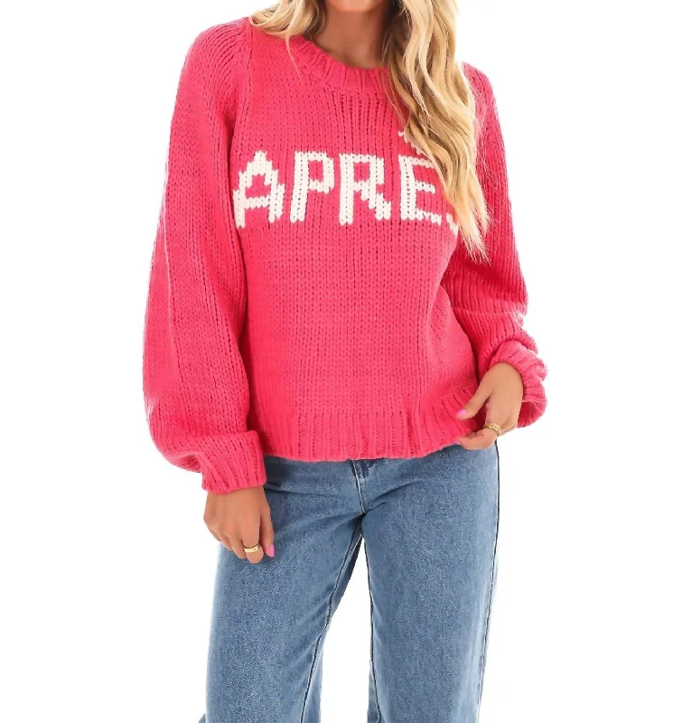 Women's Albanian Wool SweatersAprès Sweater In Pink