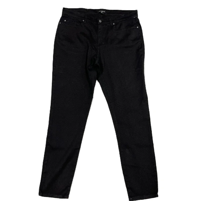 Women's Jodhpurs with Elastic WaistJeans Skinny By Eileen Fisher In Black, Size: 16