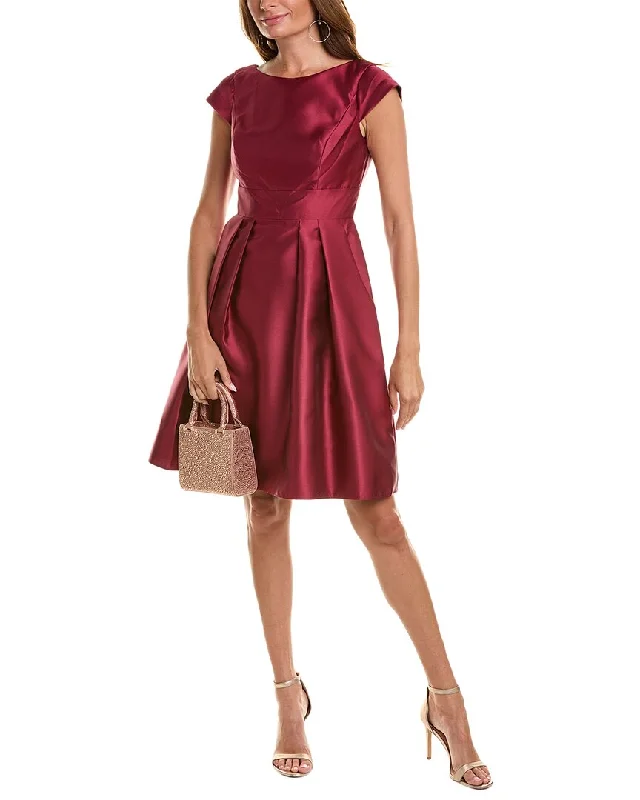 Women's Keyhole Collar DressesAlfred Sung Pleated Cocktail Dress