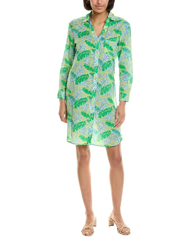 Women's Rounded Collar DressesHIHO womens  Rebecca Shirtdress, xs, Green