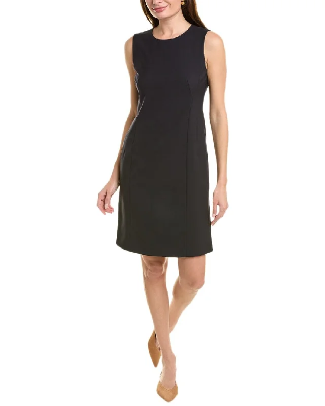 Women's V-Shaped Collar DressesLafayette 148 New York Suzanne Wool-Blend Dress