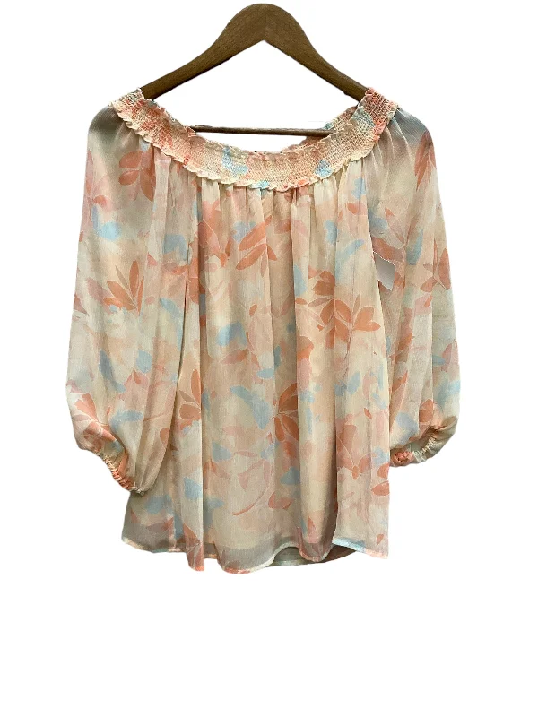 Women's Blouse with PocketsTop 3/4 Sleeve By Lc Lauren Conrad  Size: S