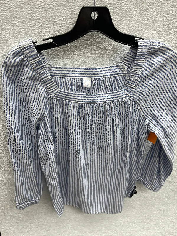 Women's Silk BlouseTop 3/4 Sleeve By Old Navy  Size: Xs