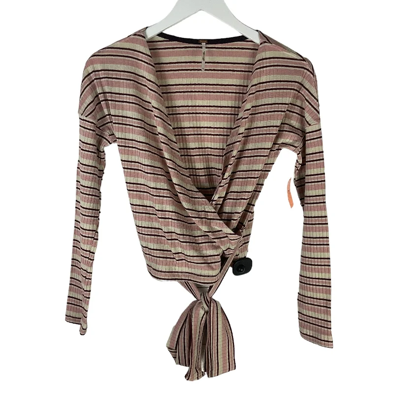 Women's Blouse with Keyhole CollarTop Long Sleeve By Free People  Size: Xs