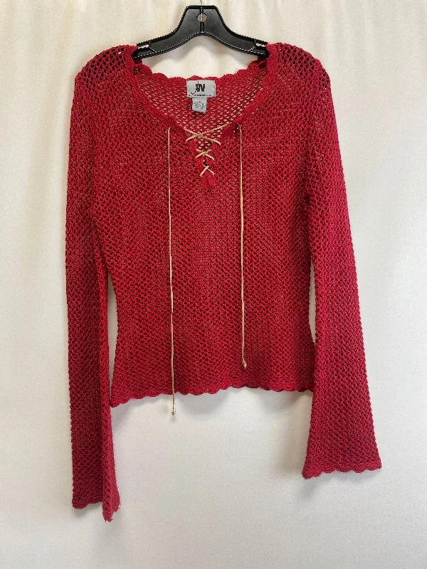 Women's Blouse with Sweetheart CollarTop Long Sleeve By Jw  Size: M