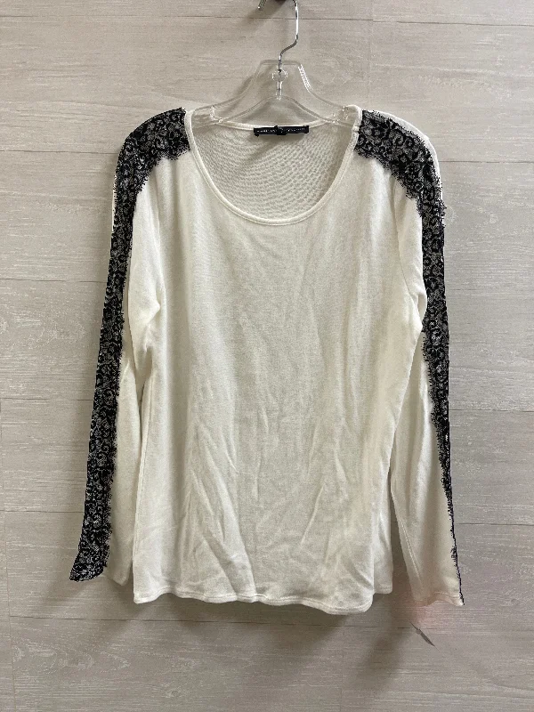 Women's Blouse with Shawl CollarTop Long Sleeve By White House Black Market  Size: L