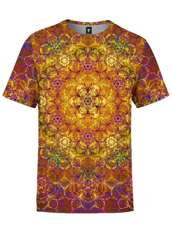 men's chambray work shirt with reinforced pocketsAutumn Mandala Unisex Crew