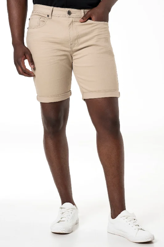 Men's softshell pants for all-weather protectionDenim Shorts _ 140339 _ Stone