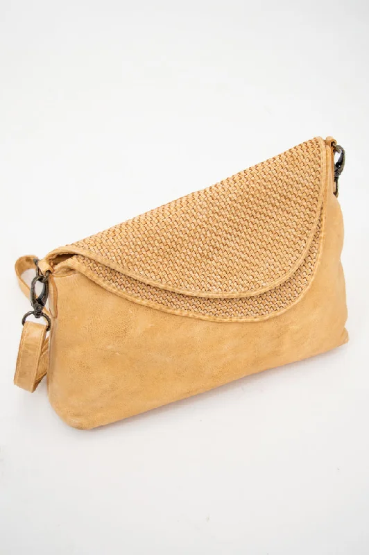 Men's olive green chinosHandbag 072, Buckskin, Leather