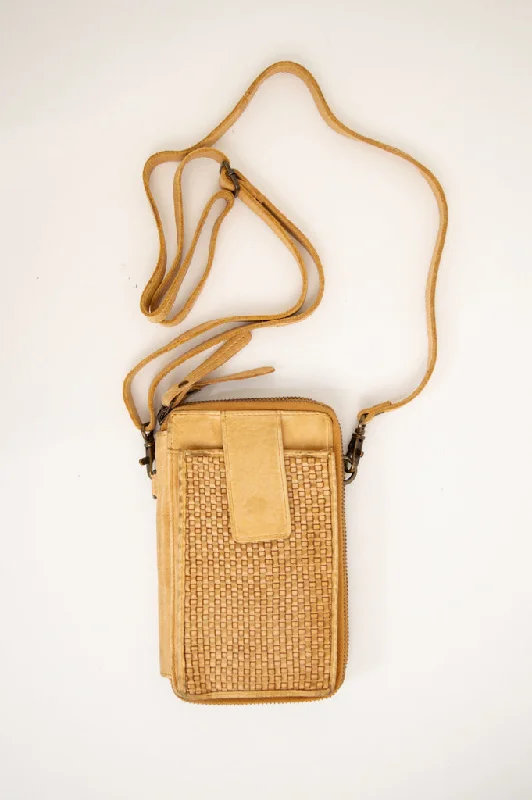 Men's narrow-leg dress trousersHandbag 500, Buckskin, Leather