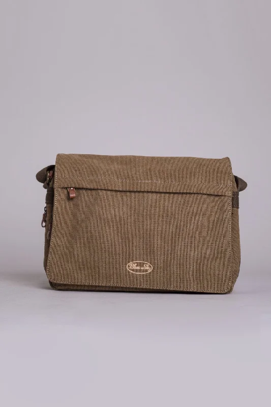 Men's chinos in khaki colorOutlook Canvas Bag, Brown