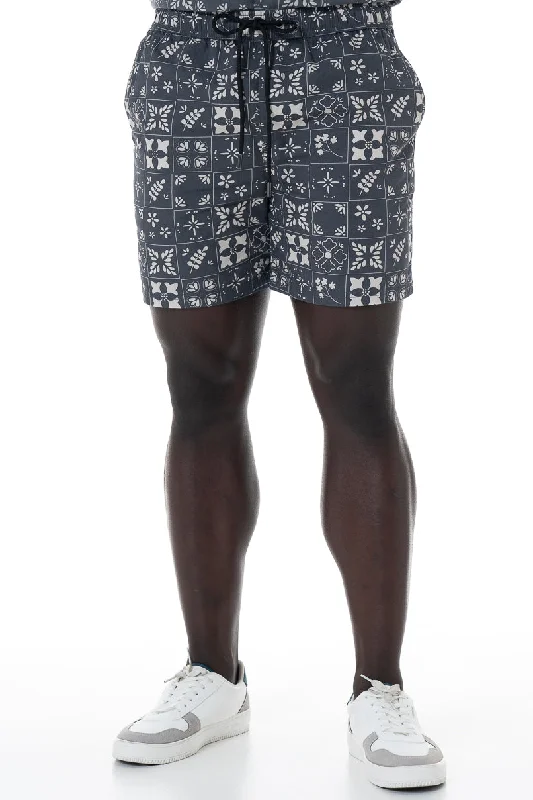 Men's velvet lounge pantsPool Shorts _ 151761 _ Charcoal