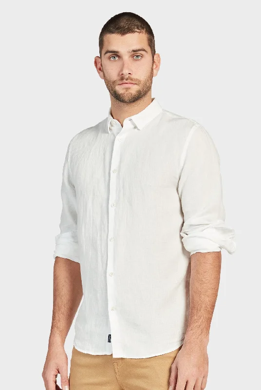 men's wide-fit dress shirts for big and tall menStamford Linen Shirt