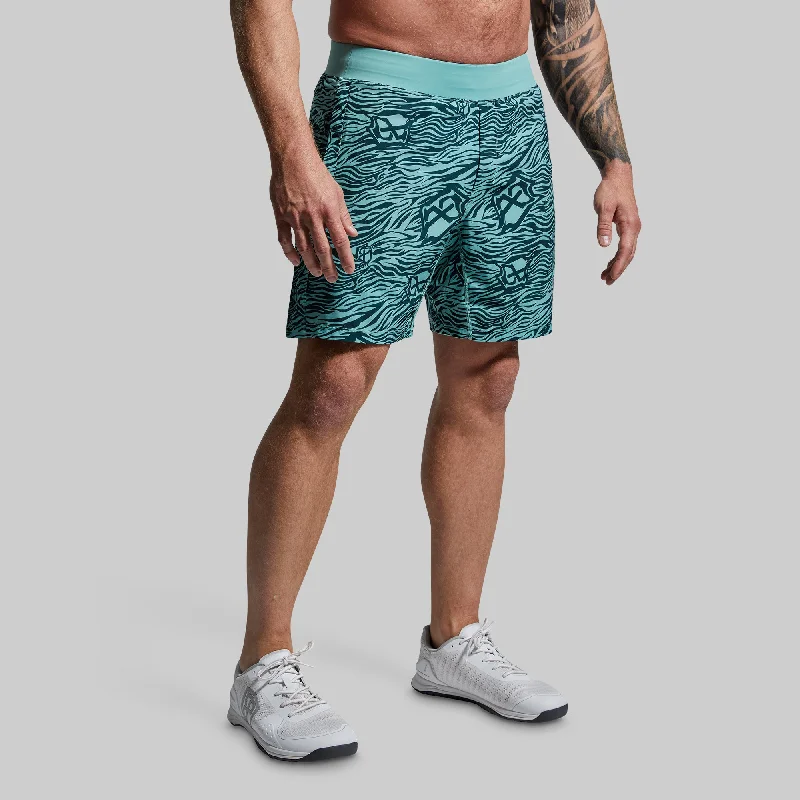 Men's ripstop cargo shorts for durability and styleVersatile Short w/ Compression 7" (Psychedelic Tiger)