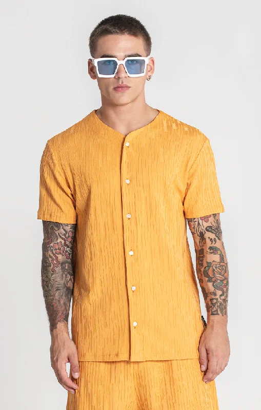 cheap men's extra-large shirtsYellow Waffle Baseball shirt