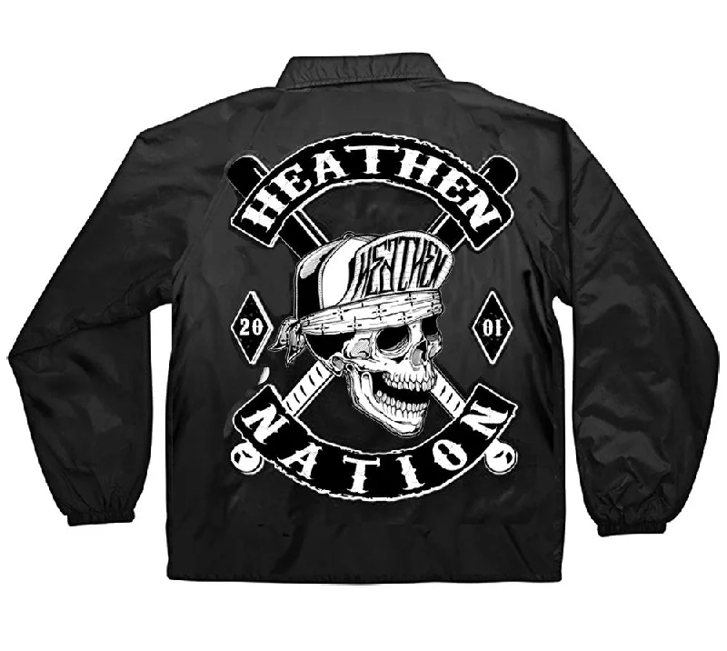 big and tall men's parka coatMen's Heathen Nation Windbreaker