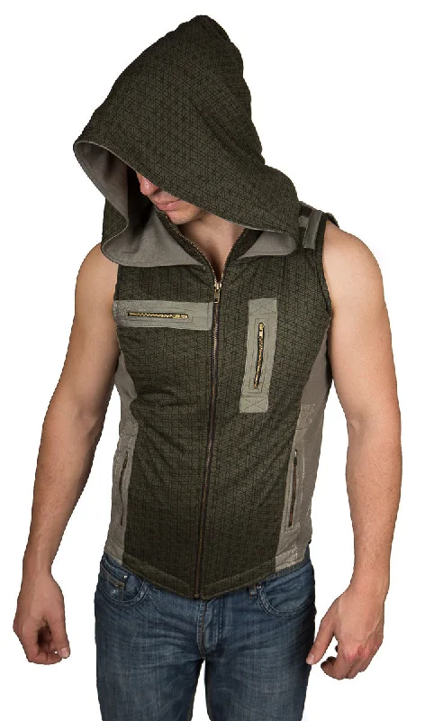 men's peacoat with beltGeo Alien Vest